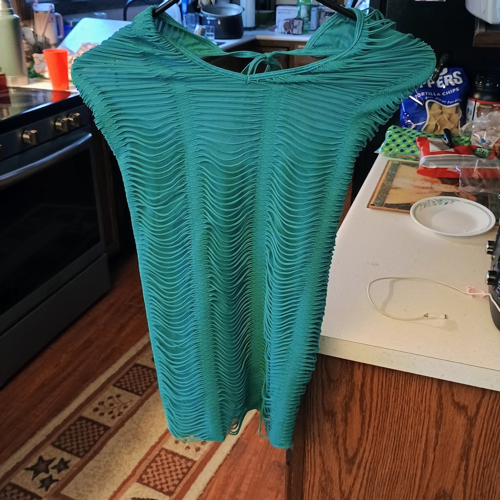 Yandy Teal Sleeveless Mini Dress